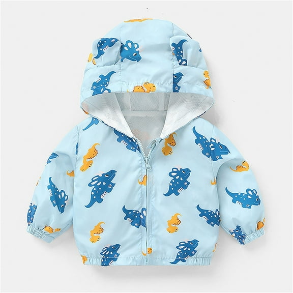 Baby Boys Girls Winter Coat Cartoon Printed Lightweight Jacket Windbreaker Jacket for Kids Baby Clothes 6-12 Months