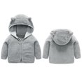 thumbnail image 1 of Baby Boys Girls Winter Coat Fleece Baby Hoodie with Bear Ear for Baby Girls Fall Outfits for Girls Infant Winter Clothes 3-4 Years, 1 of 4