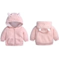 thumbnail image 1 of Baby Boys Girls Winter Coat Bear Ear Cute Jackets for Baby Toddler Girls Fall Jacket Baby Winter Clothes 9-12 Months, 1 of 8