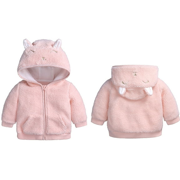 Baby Boys Girls Winter Coat Bear Ear Cute Jackets for Baby Toddler Girls Fall Jacket Baby Winter Clothes 9-12 Months