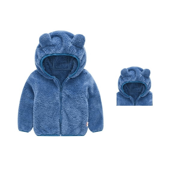 Baby Boys Girls Winter Coat Cute Bear Ear with Hoods for Baby Baby Winter Jacket Warm Thick Clothes 18-24 Months