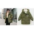 thumbnail image 1 of Baby Boys Girls Winter Coat,Kids Puffer Coat Mid-length Hooded Jacket Lightweight Puffer Jacket For Kids Outerwear Coats Warm Thick Clothes, 1 of 5