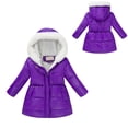 thumbnail image 1 of Baby Boys Girls Winter Coat,Kids Puffer Coat Mid-length Hooded Jacket Long Sleeve Light Winter Coats For Baby Girls Kids Fall Jacket Baby Boy Clothes, 1 of 4