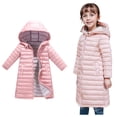 thumbnail image 1 of Baby Boys Girls Winter Coat,Kids Puffer Coat Mid-length Jackets Zipper Up Down Coats For Baby Kids Fall Jacket Baby Girl Clothes Winter, 1 of 9