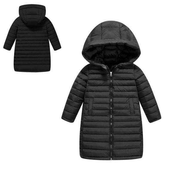 Baby Boys Girls Winter Coat,Kids Puffer Coat With Mid-length Hoods Zipper Up Down Coats For Kids Baby Girls Baby Winter Jacket Baby Winter Clothes