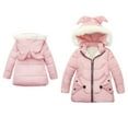 thumbnail image 1 of Baby Boys Girls Winter Coat,Little Boys Girls Puffer Coat Cute -Shaped with Hoods Zipper Windproof Jacket Outwear 3-4 Years, 1 of 5
