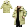 thumbnail image 1 of Baby Boys Girls Winter Coat,Little Boys Girls Puffer Coat Mid-length Hooded Jacket Long Sleeve Light Winter Coats For Kids Baby Girls Winter Down Coat Baby Clothes, 1 of 5