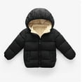 thumbnail image 1 of Baby Boys Girls Winter Coats Cute Hooded Jacket Warm Lined Outwear Windproof Light Winter Jacket Toddler Fall Outwear for Toddler Kids Size 1-2, 1 of 4