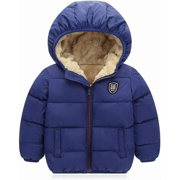 Baby Boys Girls Winter Coats, Thick Hooded Down Kids Infants Toddlers Winter Warm Jacket Outerwear for 2-7 Years