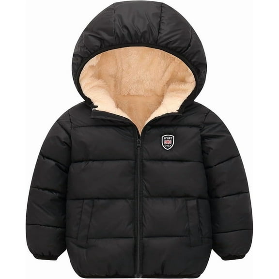 Baby Boys Girls Winter Coats, Thick Hooded Down Kids Infants Toddlers Winter Warm Jacket Outerwear for 2-7 Years