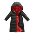 thumbnail image 1 of Baby Boys Girls Winter Down Coats Mediun Length Zip Up Warm Outerwear Padded Jacket Coat Winter Baby Essentials for Boys Girls 4T, 1 of 6