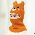 thumbnail image 1 of Baby Boys Girls Winter Knit Hat Scarf Earflap 2 in 1 Boys Girls Warm Windproof Lined Knit Warm Beanie Hat for Christmas Gift Baby Beanies, 1 of 2