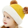 thumbnail image 1 of Baby Boys Girls Winter Knit Hat Scarf Set 2 in 1 Kids Thick Warm Lined Knit Warm Beanie Hat for Winter Toddler Beanie, 1 of 5