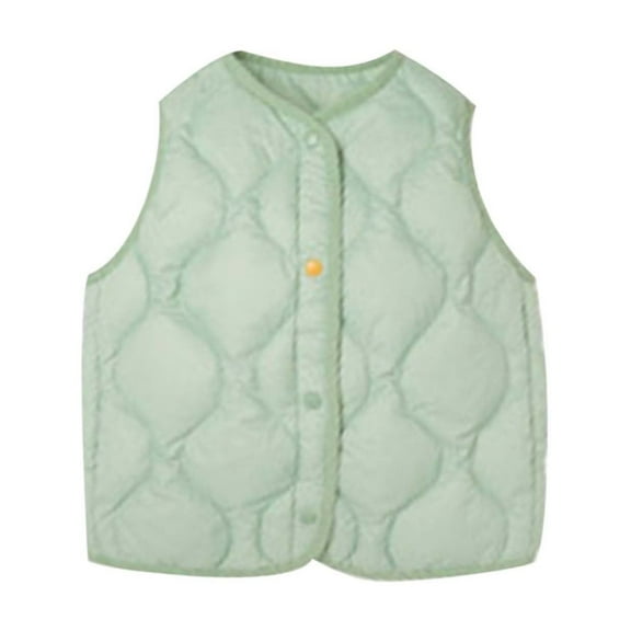Baby Boys&Girls Winter Puffer Vest Lightweight Sleeveless Warm Thick Liner Cute High Neck Vest Down Puffer Vest Fall Winter Clothes for Toddler Kids Boys Girls 8T