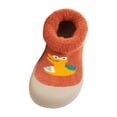 thumbnail image 1 of Baby Boys Girls Winter Warm Cartoon Sock Walking Shoes Toddler Soft Rubber Sole Non Slip Floor Slippers, 1 of 5