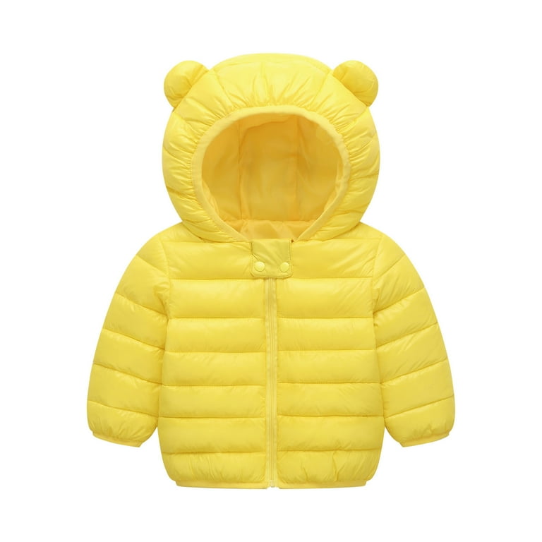 Baby Boys Girls Winter Warm Coats with Hooded Lightweight Clearance Sale Cute Baby Girls Jacket Kids Boys Light Down Coats With Ear Hoodie Spring Girl Clothes Infant 4 5 Years Walmart