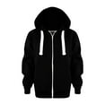 thumbnail image 1 of Baby Boys Girls Zip Up Hoodies Sweatshirt Solid Long Sleeve Cotton Tops Cute Jackets With Pockets Fall Winter Outfit Outwear for Birthday Gifts 6T, 1 of 7