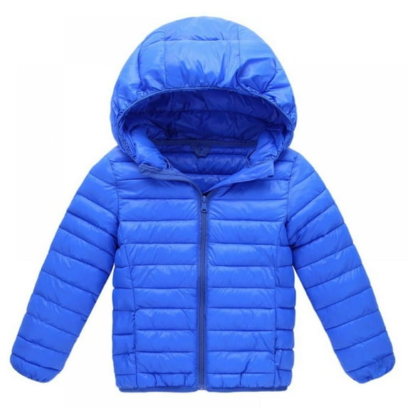 Baby Boys Girs Thin Hooded Zipped Jacket Autumn Winter Warm Toddler Infant Classic Jacket Outerwear,2-7T