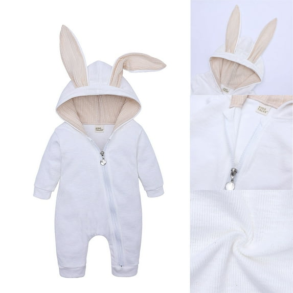 Baby Boys Hooded Jumpsuit Unisex Toddler Animal Outfit Long Sleeve Outwear Halloween Outfit Toddler Onesie Clothes 12-18M