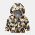 thumbnail image 1 of Baby Boys Lightweight Jackets Kids Toddler Dinosaur Hooded Windbreaker Outerwear, 1 of 11