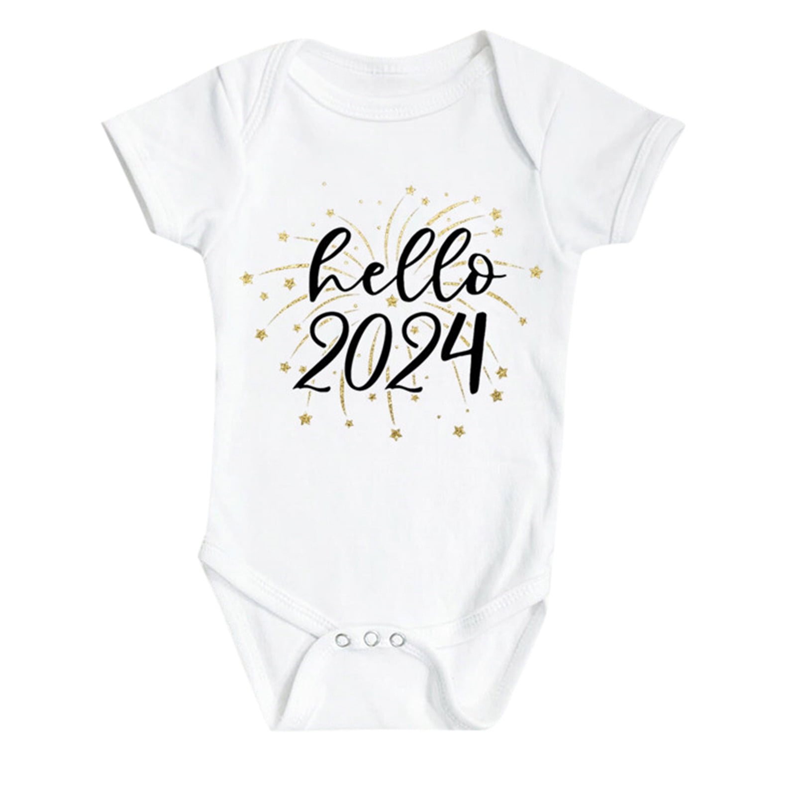 Baby Boys OnePieces Happy New Years Baby Romper My First New Years Outfits Girl Boy Bodysuit