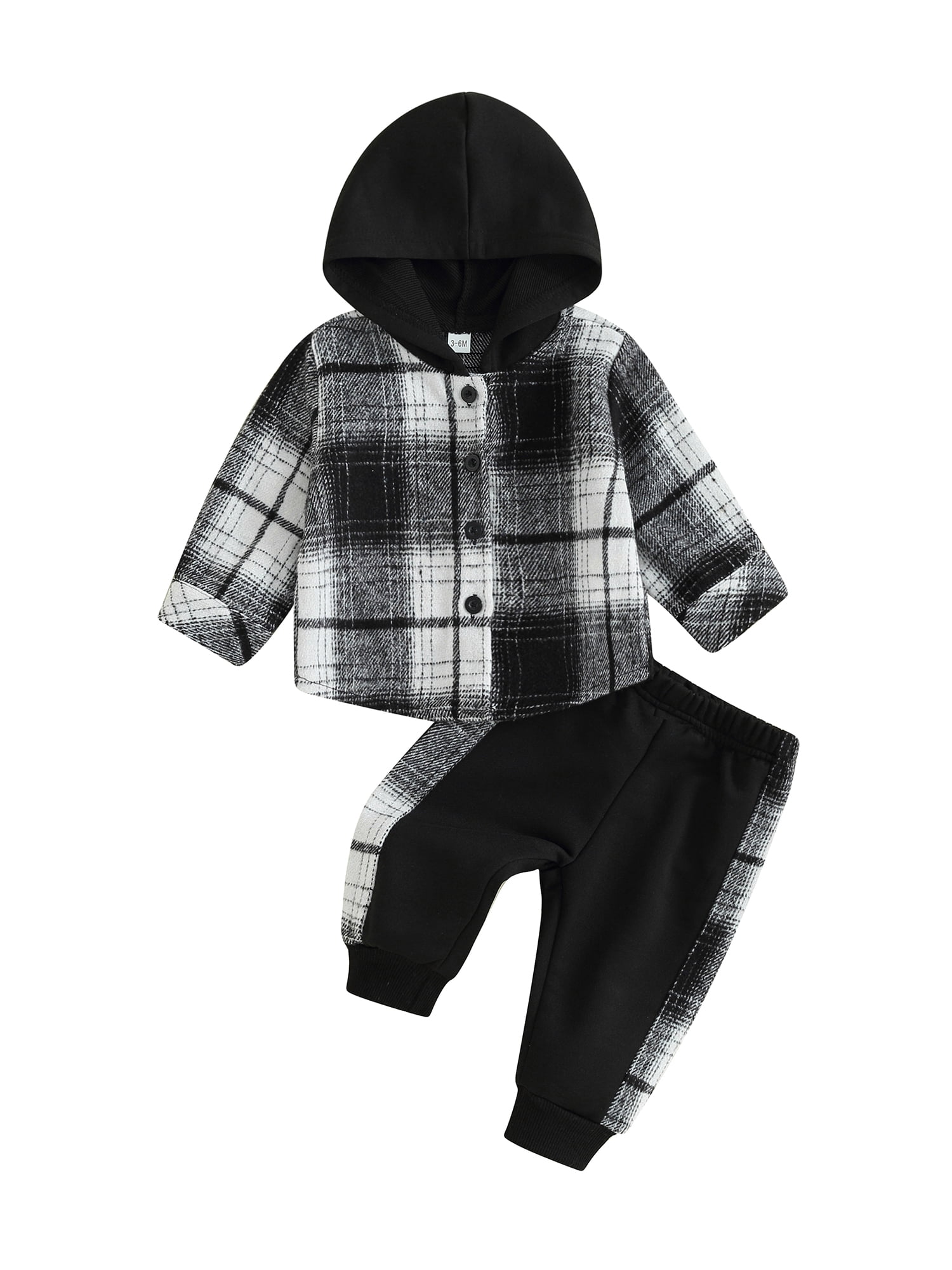 Baby Boy Plaid Pattern Buttoned Shirt With Pockets Long Sleeve bodysuit In Autumn