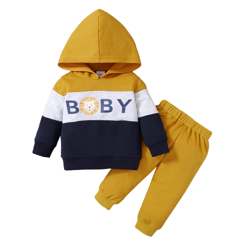 Baby Boys Outfit Set Hoodie Tops Animal Style Long Sleeve Gender