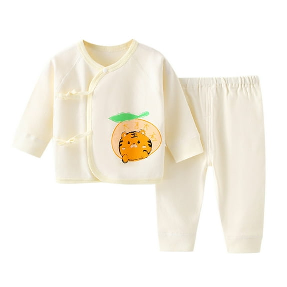 BJUTIR Baby Boys Outfit Sets Baby Boys Girls Cotton Sleepwear Animals Cartoon Blouse Tops Cute Pant Trousers Outfits Set Clothes 2Pcs