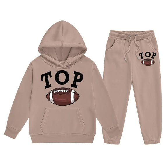 Hwmodou Baby Boys Outfit Sets Toddler Girl Boy Long Sleeve Solid Warm Hoodie Pullover Tops Pants Kids Outfits Sweat Suit,2-Piece,Size 1-9Y