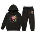thumbnail image 1 of Hwmodou Baby Boys Outfit Sets Toddler Girl Boy Long Sleeve Solid Warm Hoodie Pullover Tops Pants Kids Outfits Sweat Suit,2-Piece,Size 1-9Y, 1 of 4