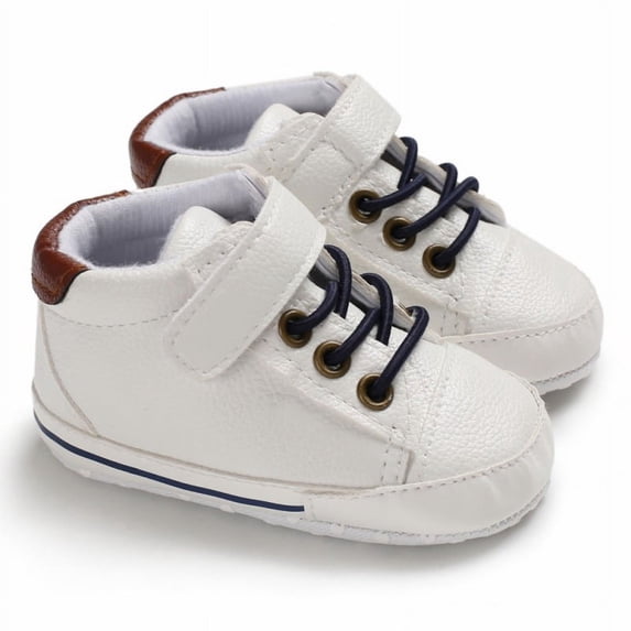 Baby Boys PU Anti-Slip Shoes Casual Sneakers Toddler Soft Soled First Walkers