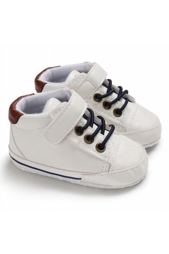 Baby Boys PU Anti-Slip Shoes Casual Sneakers Toddler Soft Soled First Walkers