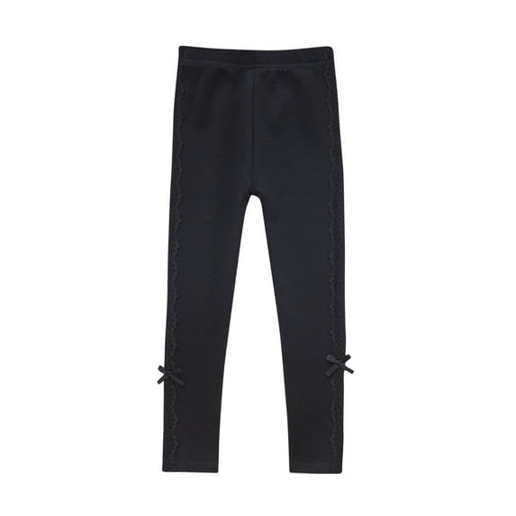 Baby Boys' Pants Child's Summer Printed Boys and Girls Baby Botton Long Pants Denim Cute Full Length Pants Overalls New Full Length Pants Black 140