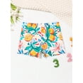 thumbnail image 1 of Baby Boys' Plant And Fruit Pattern Printed Swimwear Shorts, 1 of 4