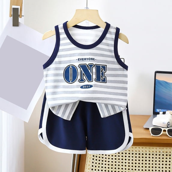 Baby Boys Short Sleeve Top And Pant Bodysuits