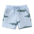 thumbnail image 1 of Baby Boys' Shorts Animal Graphic Funny Drawstring Cotton Boys Short Pants Elastic Waist Short Trousers Toddler Boy Summer Clothes 3-4 Years, 1 of 4