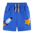thumbnail image 1 of Baby Boys' Shorts Cartoon Print Drawstring Cotton Jogger Shorts Funny Elastic Waistband Beach Cargo Pants Boys Summer Clothes 2-3 Years, 1 of 4