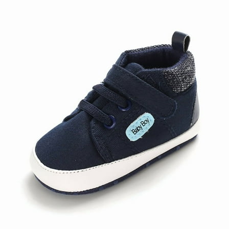 Baby Boys Sneaker Soft Anti-Slip Sole Newborn Infant First Walkers
