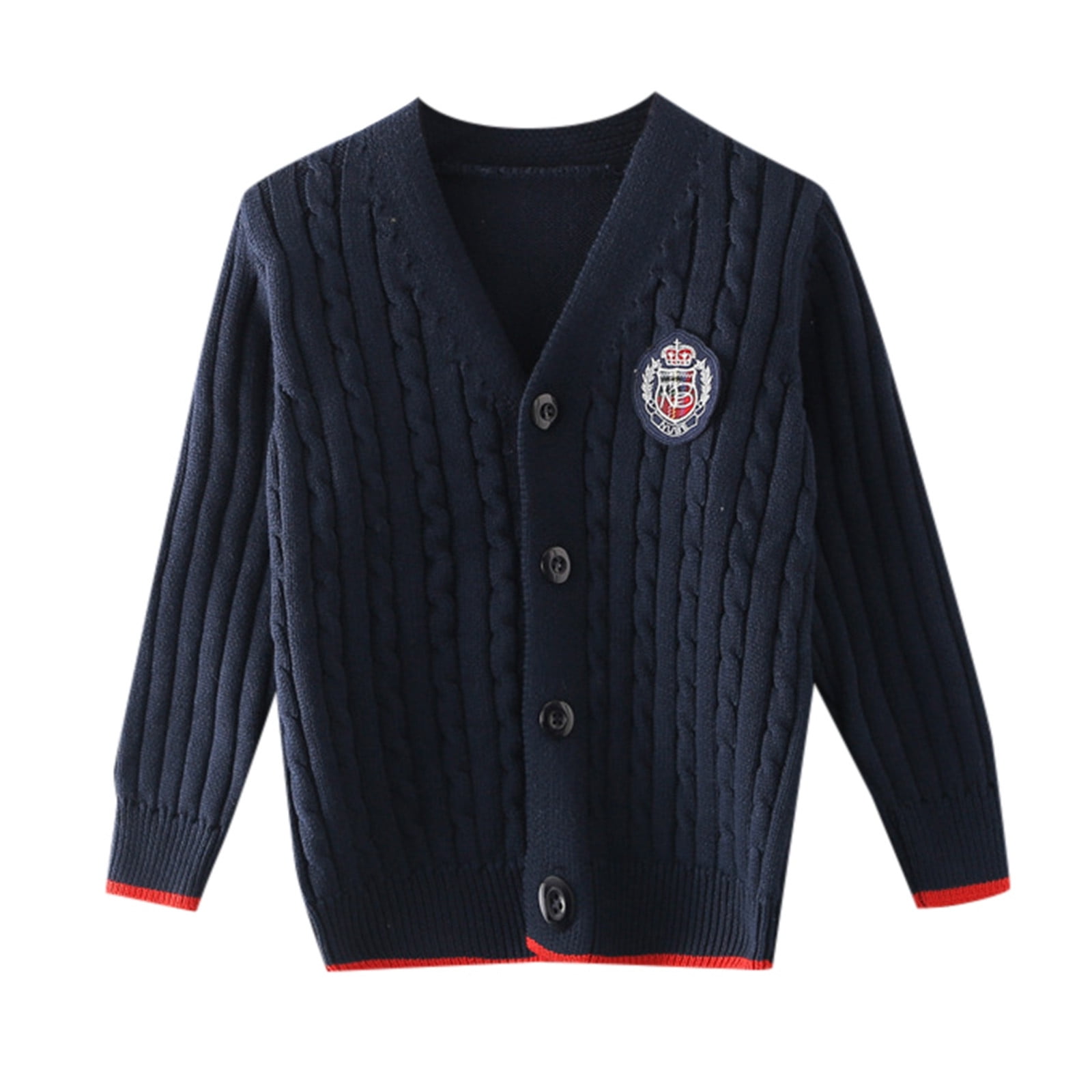 Pull Garçon Morley Taille 8 – Orange Et Bleu, Camouflage, Manches Longues