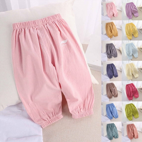 Baby Boys Sweatpants Soft Active and Basic Jogger Pants with Pockets 6M-5T Kids Summer Pants Infant Baby Sweatpants Size 6-12 Months