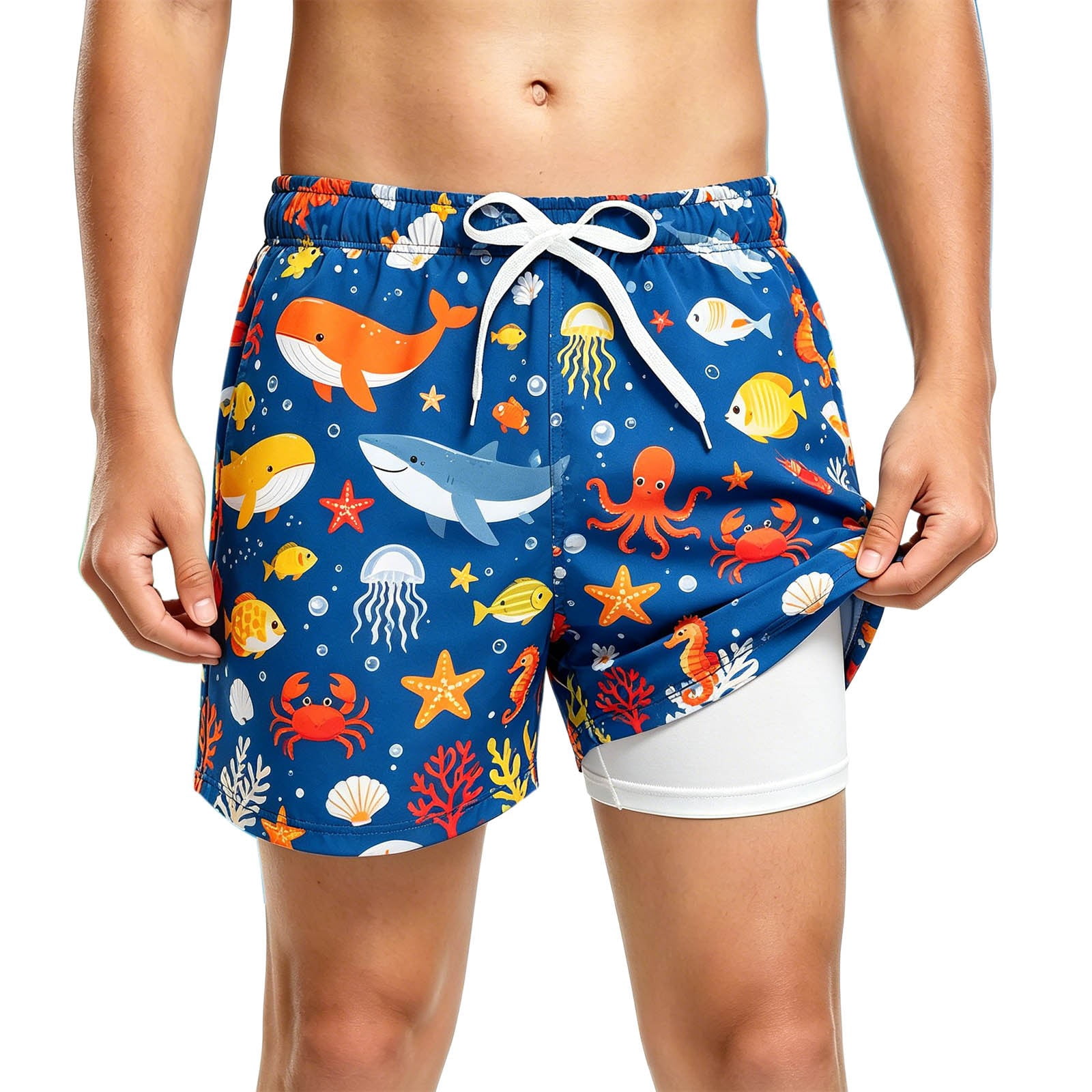Baby Boys' Swimsuit Trunks Independence Day Ice Print Pool Shorts Beach ...