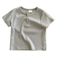thumbnail image 1 of Baby Boys' T-Shirts Trendy Boys Short Sleeve T Shirts Blue Shirts Toddler Summer Tshirts 6-9 Months Boy Clothes, 1 of 3
