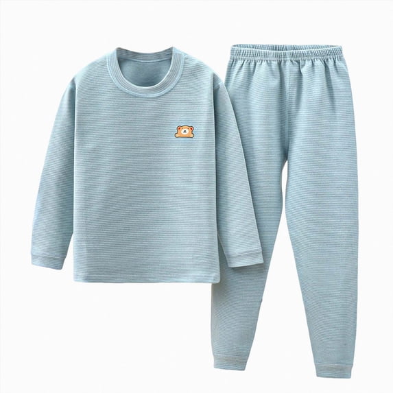 Baby Boys' And Toddler Long Sleeve Top And Pants Snug Fit Cotton Pajama Set,Colorful 6-12 Months 12-24 Months 2t 3t 4t 5t 6t 7t 8t 9t Children(Light Blue,3-4 Years)