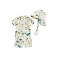 thumbnail image 1 of Baby Boys Toddler Swimsuit One Piece Zipper Bathing Suit Summer Beach Rash Guard Swimwear with Hat, 1 of 6