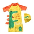 thumbnail image 1 of Baby Boys Toddlers Swimsuit One Piece Kids Bathing Suit Swimwear with Hat Rash Guard Surfing Suit A12, 1 of 2
