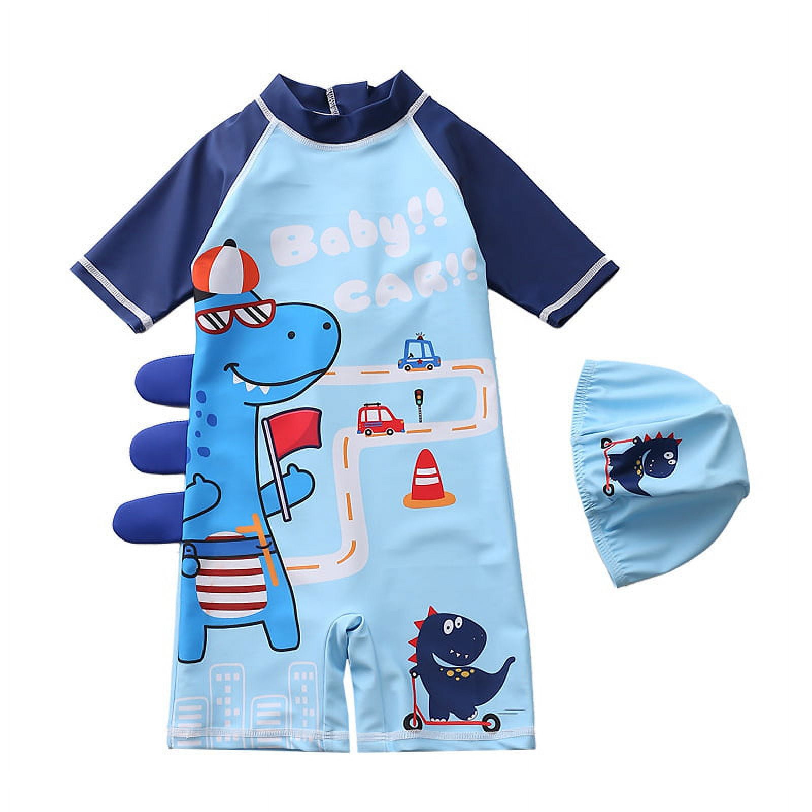 Baby Boys Toddlers Swimsuit One Piece Kids Bathing Suit Swimwear with ...