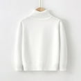 thumbnail image 1 of Baby Boys Turtleneck Sweater Warm High Collar Solid Color Long Sleeve Casual Tops Cute Tops Warm Fall Winter Clothes Outfit for Baby Little Kids 5T, 1 of 3