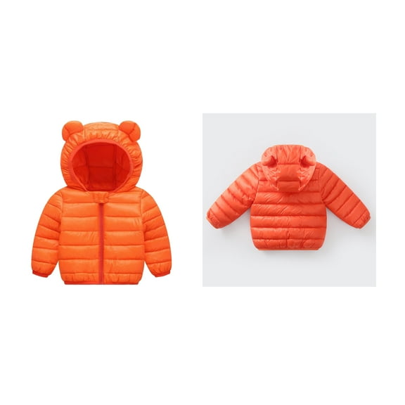 Baby Boys Winter Coat,Baby Boys Puffer Coat Bear Ear Cute Jackets Zipper Windproof Jacket Outwear For Baby Girls Puffer Jacket Infant Baby Girl Clothes Winter