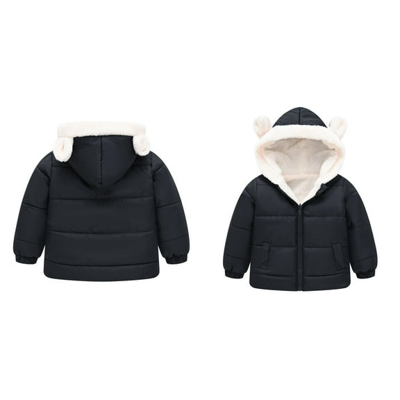 Baby Boys Winter Coat,Baby Boys Puffer Coat Bear Ear Hooded Jacket Windproof Down Jacket for Baby Toddler Puffer Jacket Baby Girl Winter Clothes