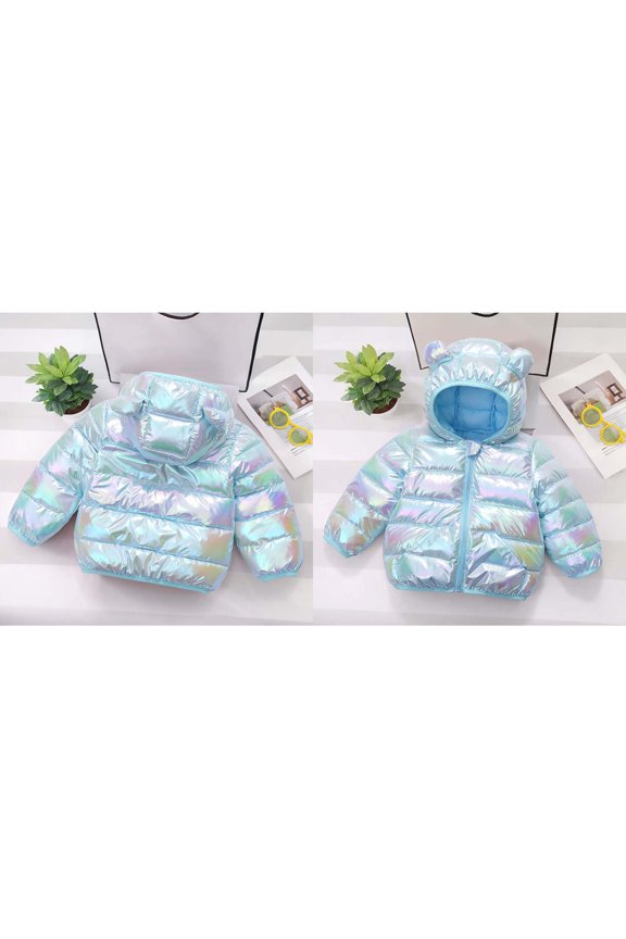 Baby Boys Winter Coat,Baby Boys Puffer Coat Cute Bear Ear Hooded Jacket Thicken Windproof Zipper Warm Outwear for Toddler Baby Girls Toddler Puffer Jacket Toddler Winter Clothes